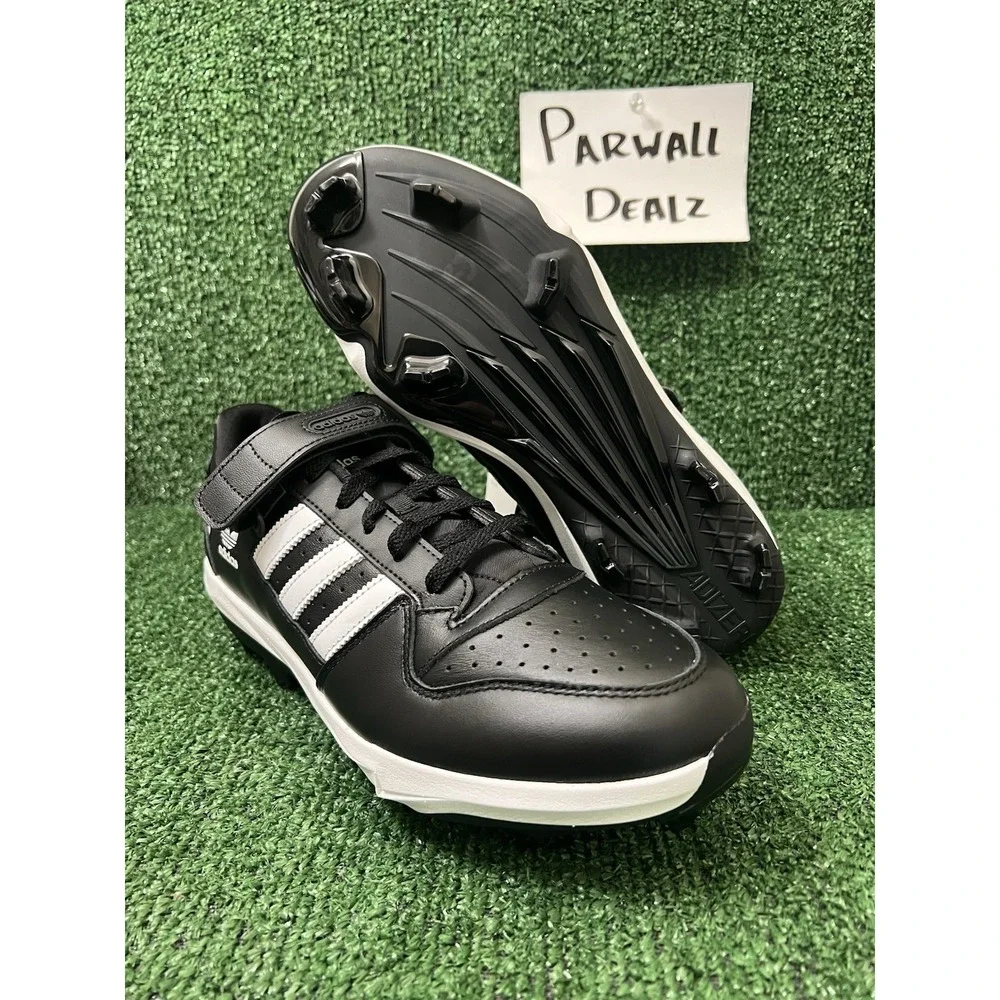 Adidas Forum TPU Baseball Cleats BSB Black White Men's Size 11 JR9614